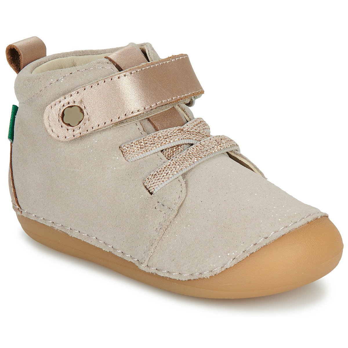 Sapatos Rapariga Botas baixas Kickers SONIZIKRO Bege / Champanhe