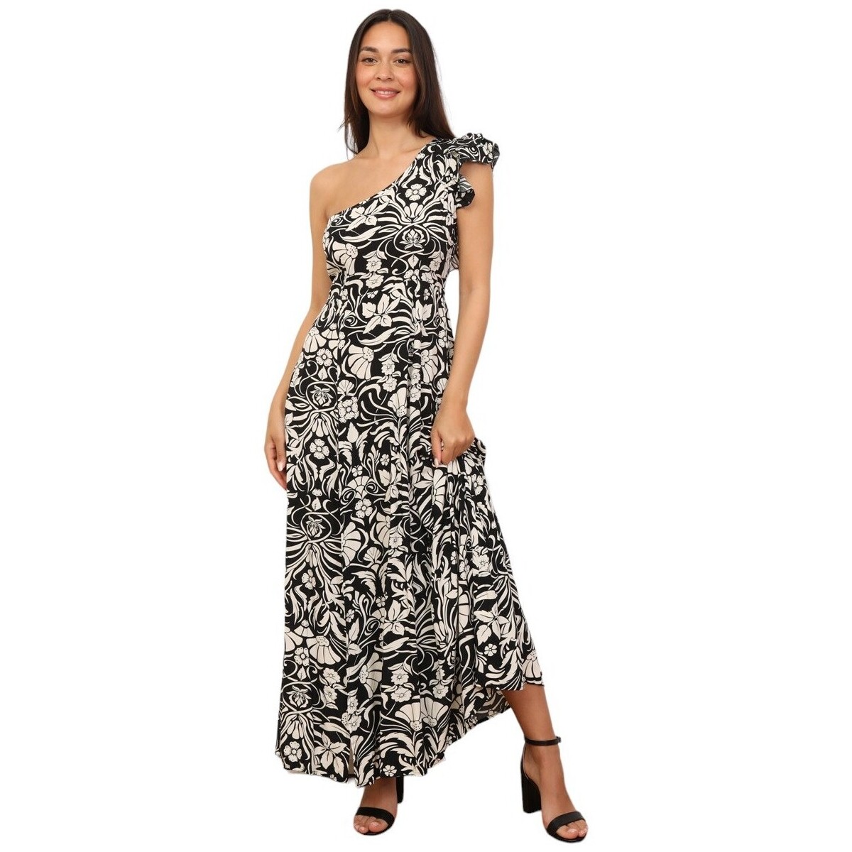 Textil Mulher Vestidos La Modeuse 71023_P166450 Preto