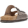 Sapatos Homem Sandálias Interbios CONFORTÁVEL  SANDAL 9560 MARROM PRETO