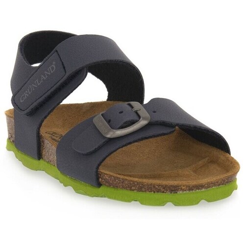 Sapatos Criança Sandálias Grunland SB0234BLULIME Marinho