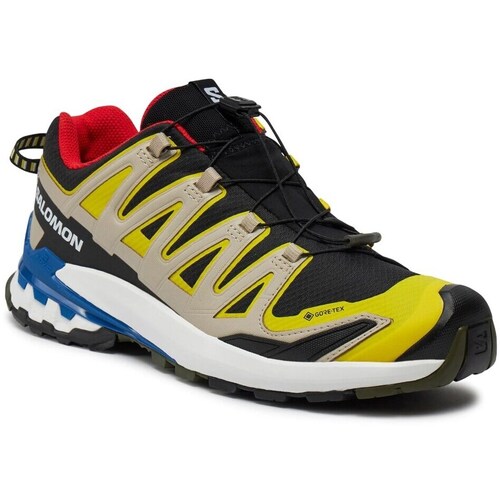 Sapatos Homem Sapatos de caminhada Salomon Xa Pro 3d V9 Gtx Preto, Cor bege, Amarelo