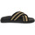 Sapatos Mulher Chinelos Mosaic RAFFIA NERO Preto