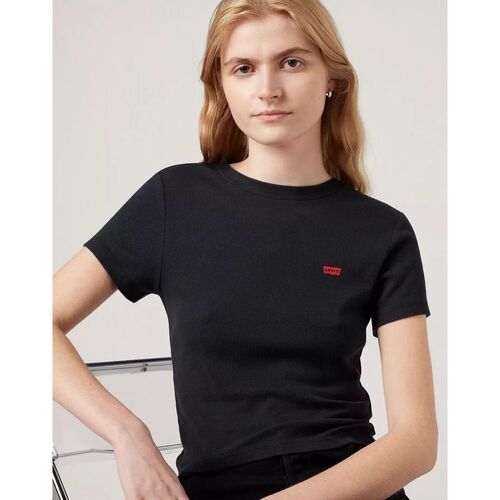 Levi's A7419 0014 ESS SPORTY TEE-BLACK Preto