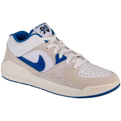 Sapatos Homem Botas baixas Nike Air Jordan Stadium 90 Azul, Cor bege