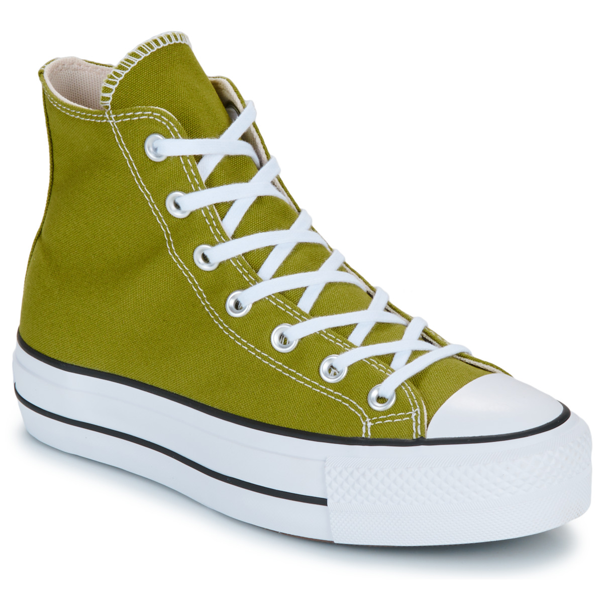 Sapatos Mulher Sapatilhas de cano-alto Converse CHUCK TAYLOR ALL STAR LIFT PLATFORM Verde