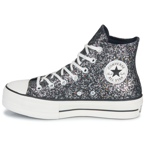 Converse CHUCK TAYLOR ALL STAR LIFT PLATFORM GLITTER Preto