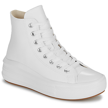 Sapatos Mulher Sapatilhas de cano-alto Converse CHUCK TAYLOR ALL STAR MOVE PLATFORM LEATHER Branco