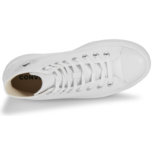 Converse CHUCK TAYLOR ALL STAR MOVE PLATFORM LEATHER Branco
