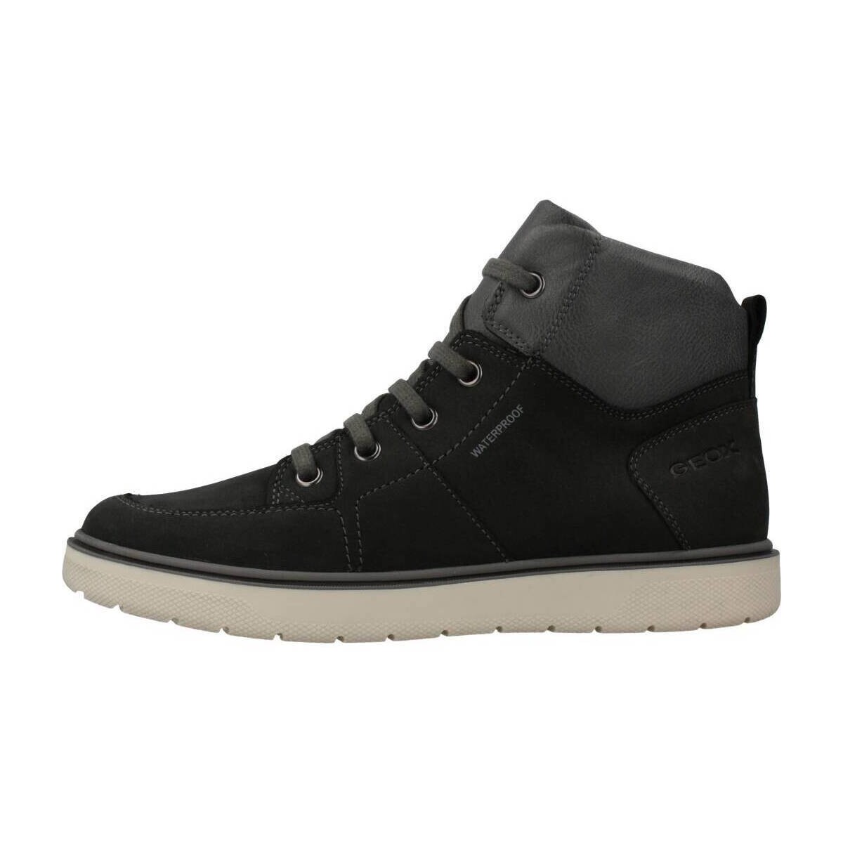 Sapatos Rapaz Botas Geox J RIDDOCK BOY WPF Preto