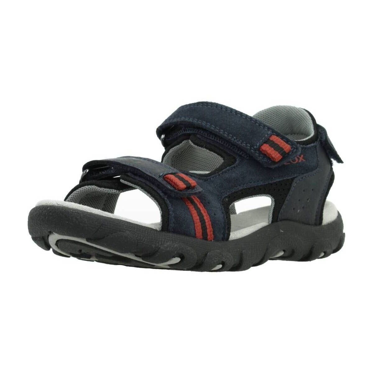 Sapatos Rapaz Sandálias Geox JR SANDAL STRADA A Azul
