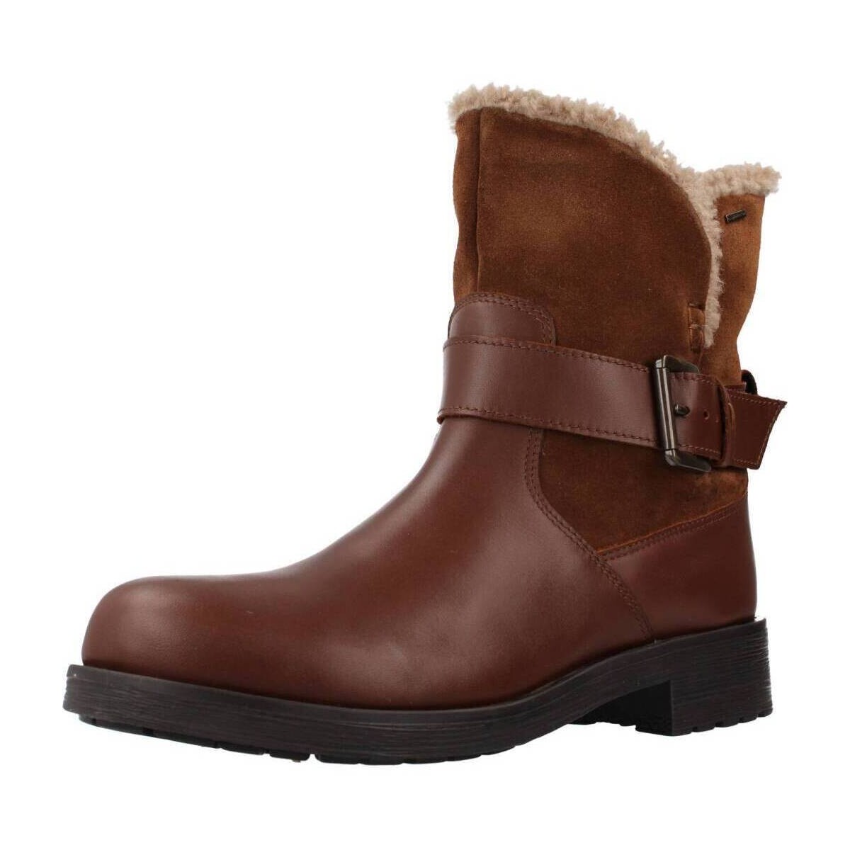 Sapatos Mulher Botas Geox D RAWELLE B ABX Castanho
