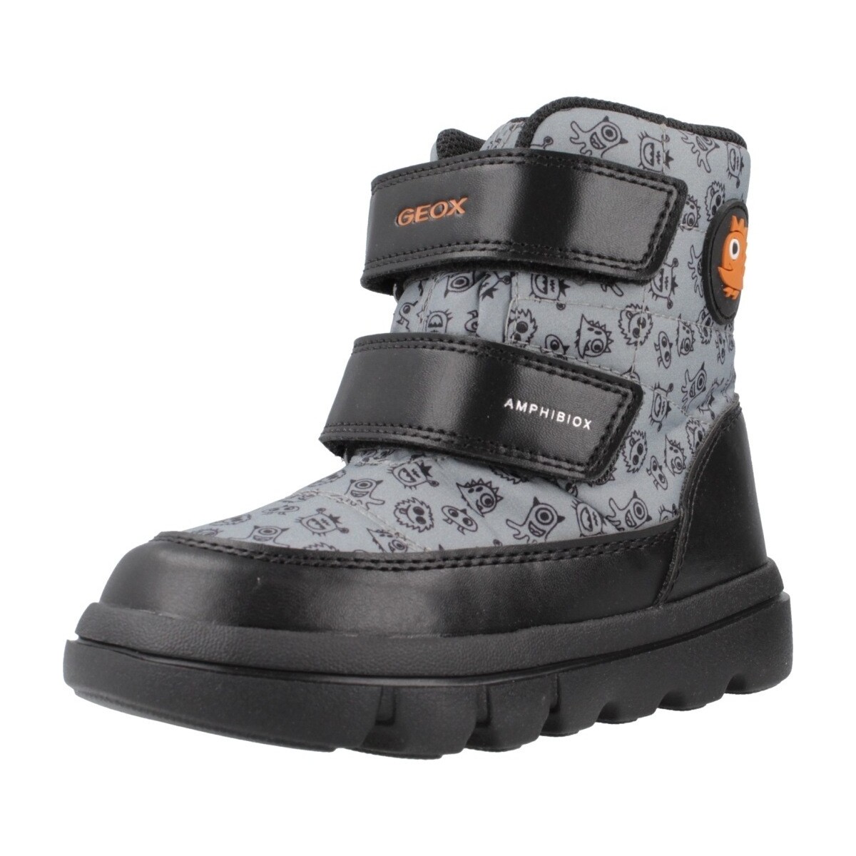Sapatos Rapaz Botas Geox B WILLABOOM BOY B AB Preto