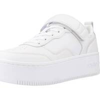 Sapatos Mulher Sapatilhas Tommy Jeans ADHESIVE STRIP FLATFORM Branco