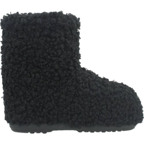 Moon Boot MB ICON LOW FAUX CURLY Preto