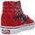 Sapatos Rapaz Sapatilhas Vans SK8-HI REFLECT CHECK FLAME Vermelho