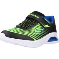 Sapatos Rapaz Sapatilhas Skechers MICROSPEC Preto