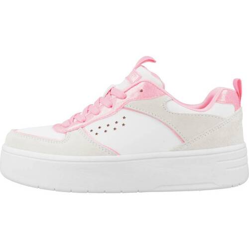 Skechers COURT HIGH - GLITTER SPLASH Branco