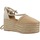 Sapatos Mulher Alpargatas Tommy Hilfiger CLOSED TOE LINEN FLATFOR Castanho