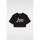 Textil Mulher T-shirts e Pólos Vans GO ANYWHERE CREW CROP Preto
