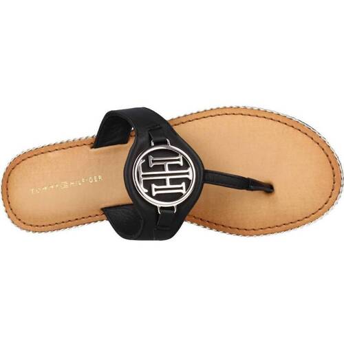Tommy Hilfiger ESSENTIAL LEATHER FLAT S Preto