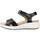 Sapatos Mulher Sandálias Fluchos F1475 Preto