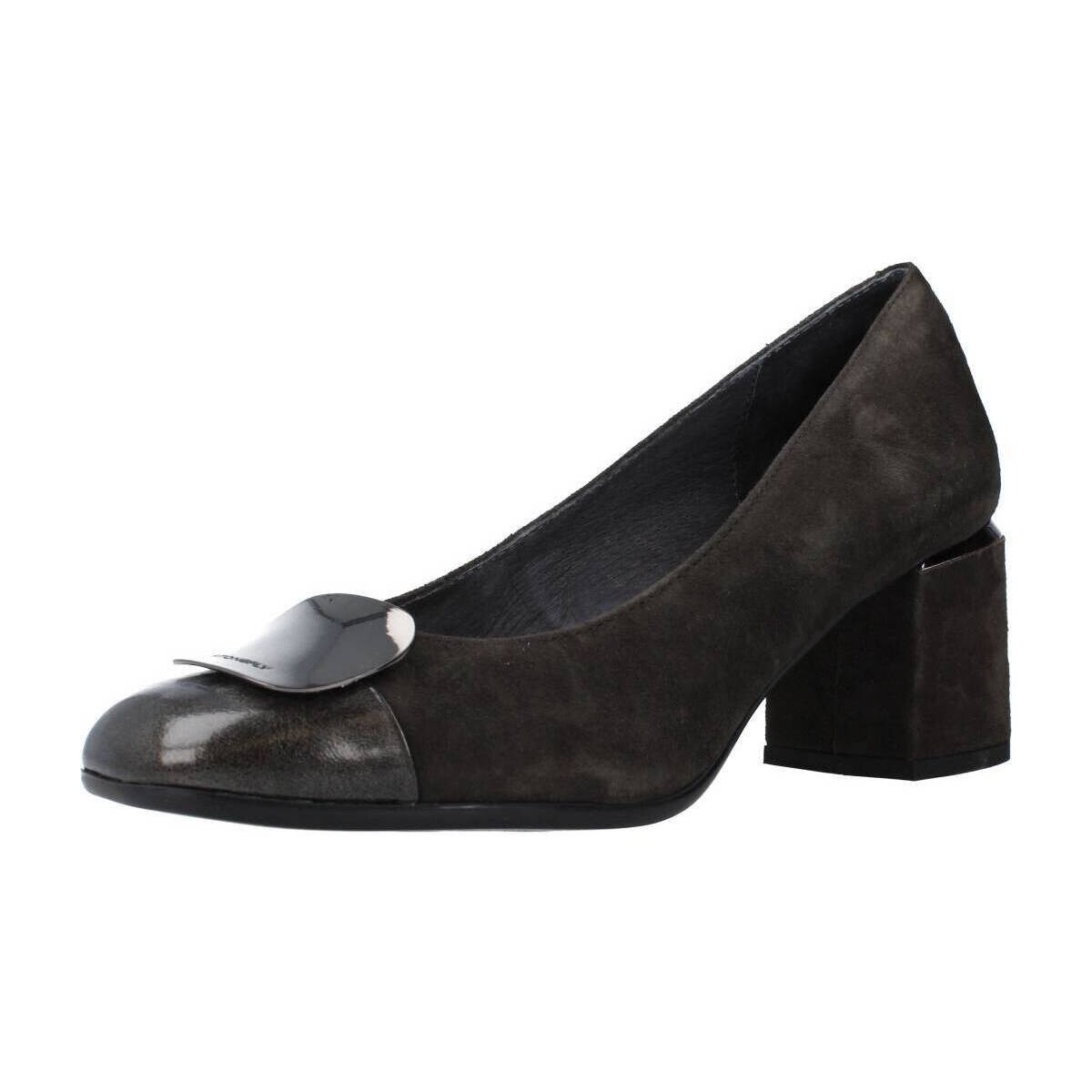 Sapatos Mulher Escarpim Stonefly BRIDGET 2 PATENT/GOAT SUEDE Cinza