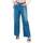 Textil Mulher Calças Converse DENIM WIDE LEG PANT Azul