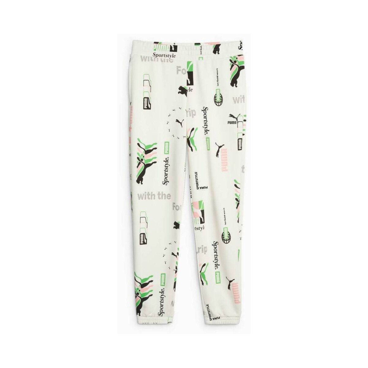 Textil Mulher Calças Puma CLASSICS PRINTED WOMENS SWEATPANTS Branco
