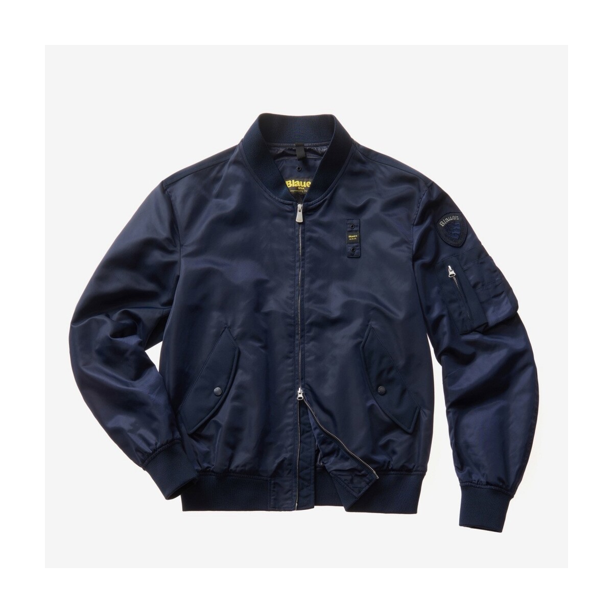 Textil Homem Casacos  Blauer GIUBBINI CORTI FODERAT Azul