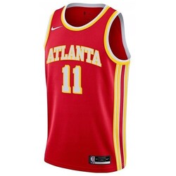 Textil Homem T-Shirt mangas curtas Nike Nba Atlanta Hawks Trae Young Swingman Jersey University Vermelho