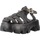Sapatos Mulher Sandálias Exé Shoes XB9609 Preto