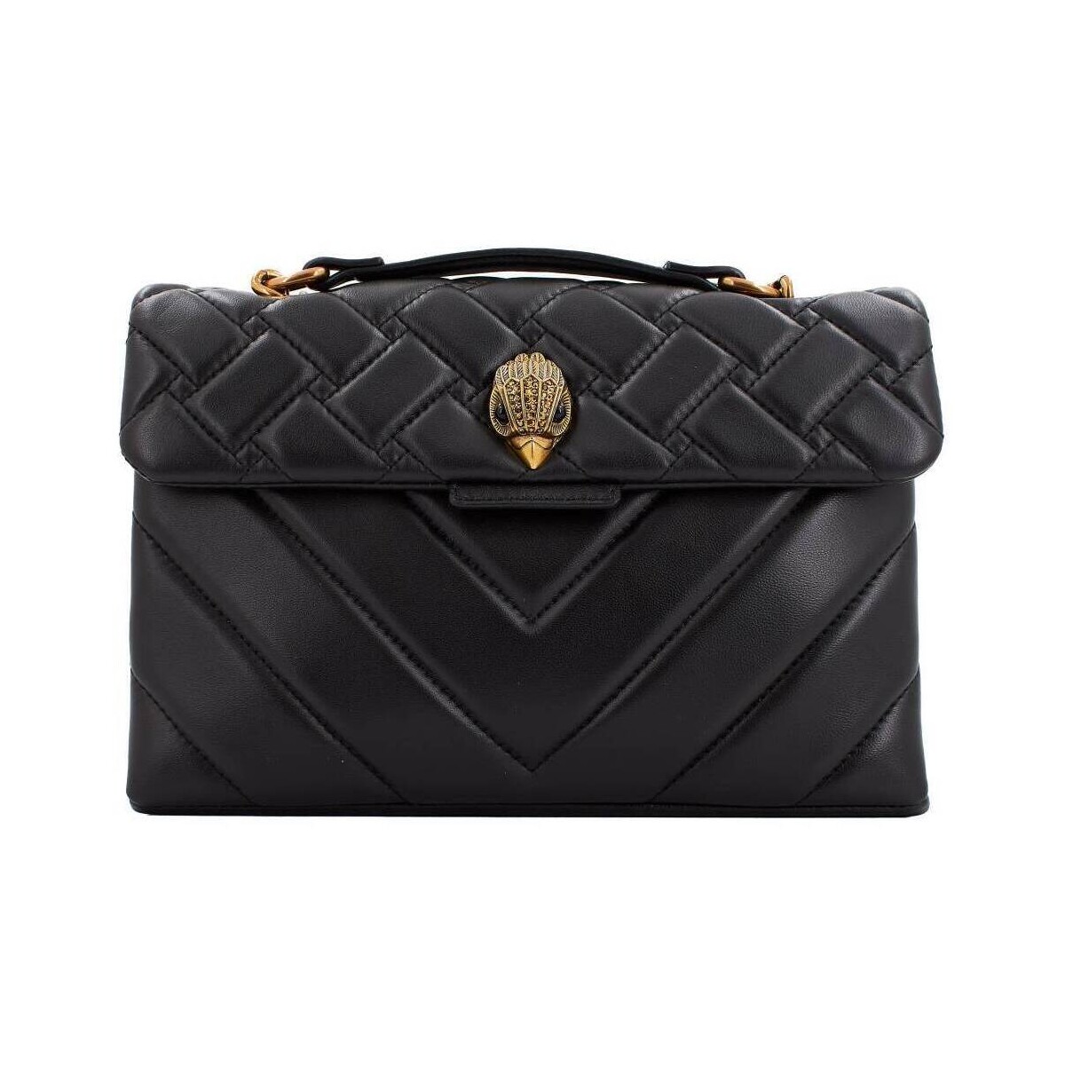 Malas Mulher Bolsa Kurt Geiger London LEATHER KENSINGTON X BA Preto