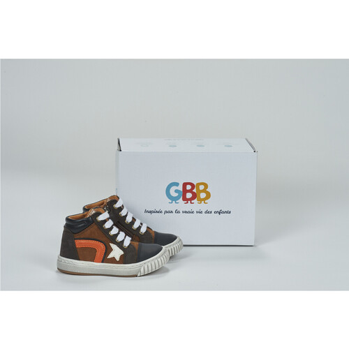 Sapatos Rapaz Sapatilhas de cano-alto GBB  Castanho