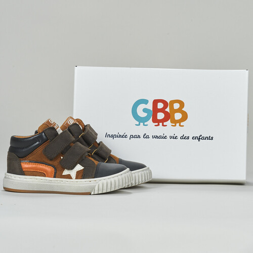 Sapatos Rapaz Sapatilhas de cano-alto GBB  Castanho