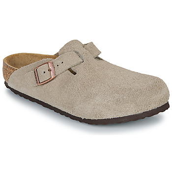 Sapatos Criança Chinelos BIRKENSTOCK Boston Kids LEVE Taupe Bege