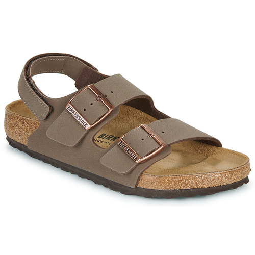 Sapatos Rapaz Sandálias BIRKENSTOCK Milano AS Kids BFBC Mocca Castanho