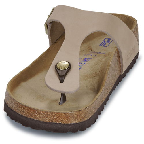 BIRKENSTOCK Gizeh SFB LENB Sandcastle Nubuck / Bege / Regular