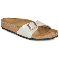 Sapatos Mulher Chinelos BIRKENSTOCK Madrid BF Graceful Pearl White Pérola / Branco / Regular
