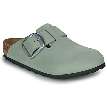 Sapatos Mulher Tamancos BIRKENSTOCK Boston Big Buckle LENB Pure Sage Nubuck / Regular