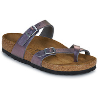 Sapatos Mulher Chinelos BIRKENSTOCK Mayari BF Saffiano Iridescent Viola Iridescente / Violino / Regular