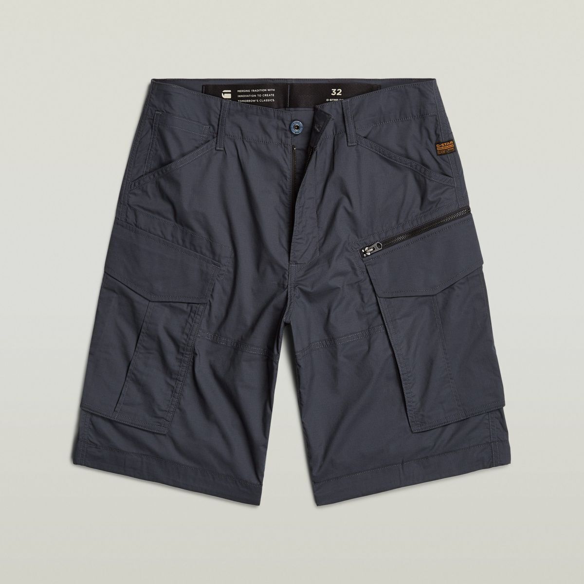 Textil Homem Shorts / Bermudas G-Star Raw D08566 D308 RIPSTOP - ROVIC ZIP RLXD-860 PETROL Cinza