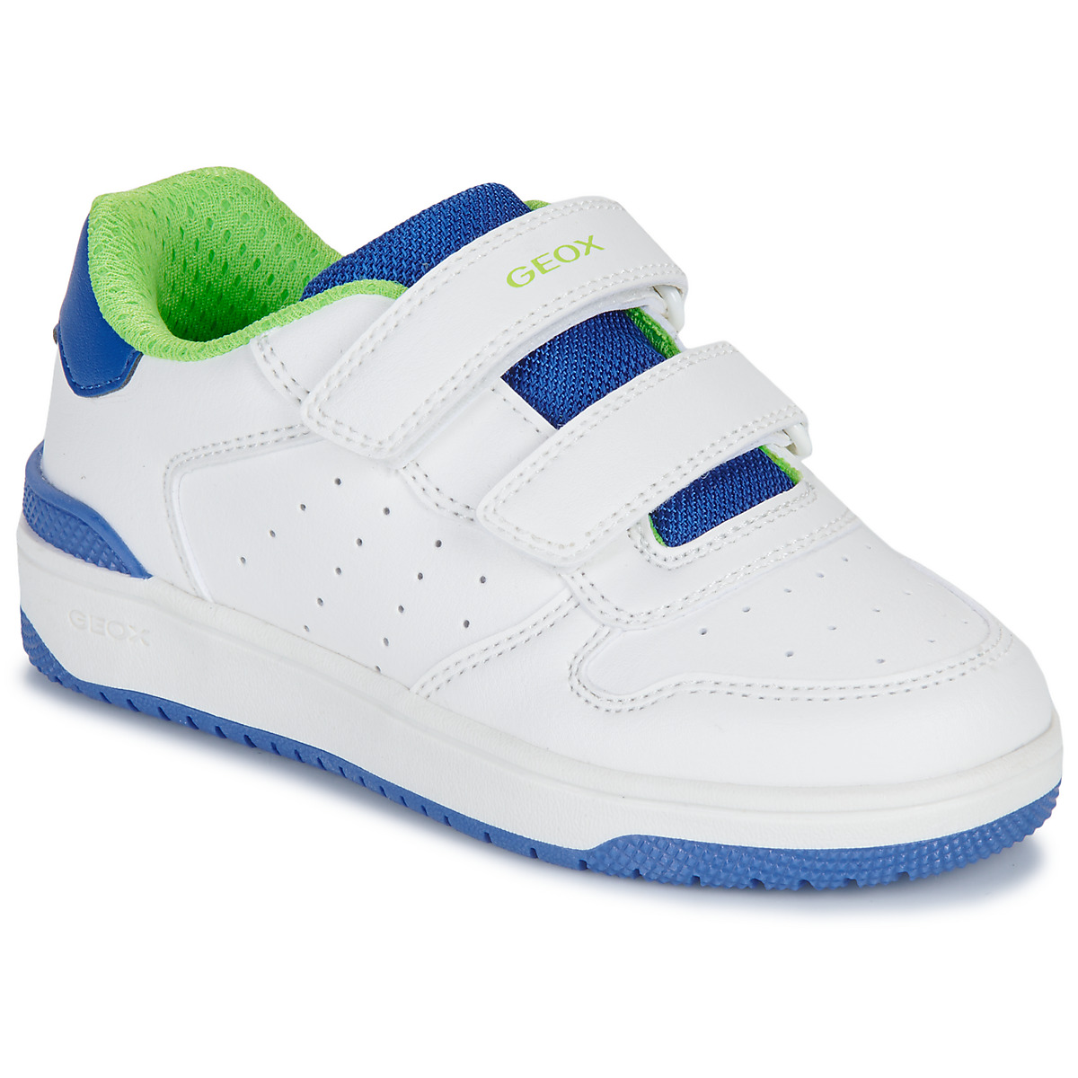 Sapatos Criança Sapatilhas Geox J WASHIBA BOY Branco / Azul