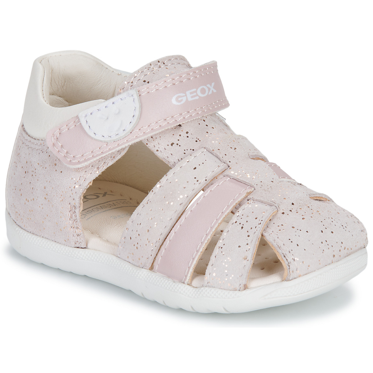 Sapatos Rapariga Sandálias Geox B SANDAL MACCHIA GIRL Rosa