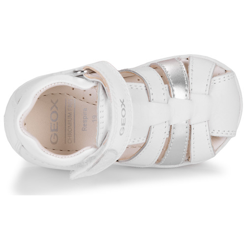 Geox B SANDAL MACCHIA GIRL Branco / Prata