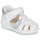 Sapatos Rapariga Sandálias Geox B SANDAL ZAPITO GIRL Branco / Prata