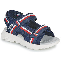 Sapatos Rapaz Sandálias Geox J SANDAL AIRADYUM BO Marinho / Vermelho