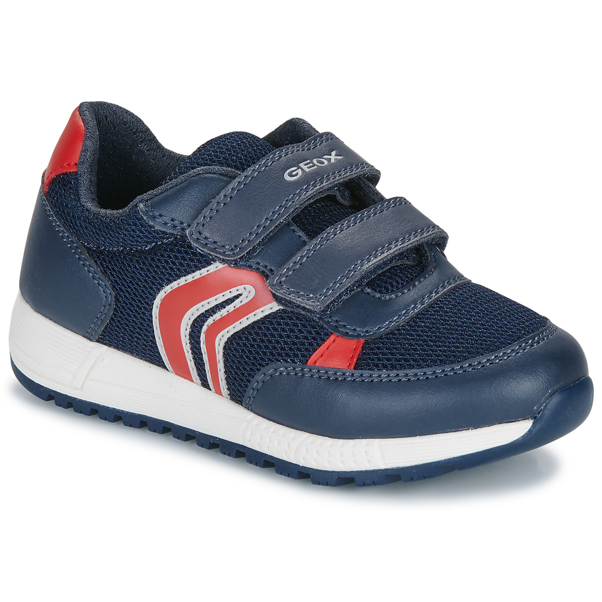Sapatos Criança Sapatilhas Geox J ALBEN BOY Marinho / Vermelho