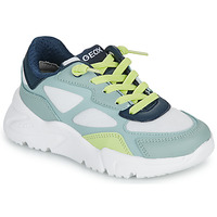 Sapatos Criança Sapatilhas Geox J LOFTUS BOY Branco / Verde / Marinho