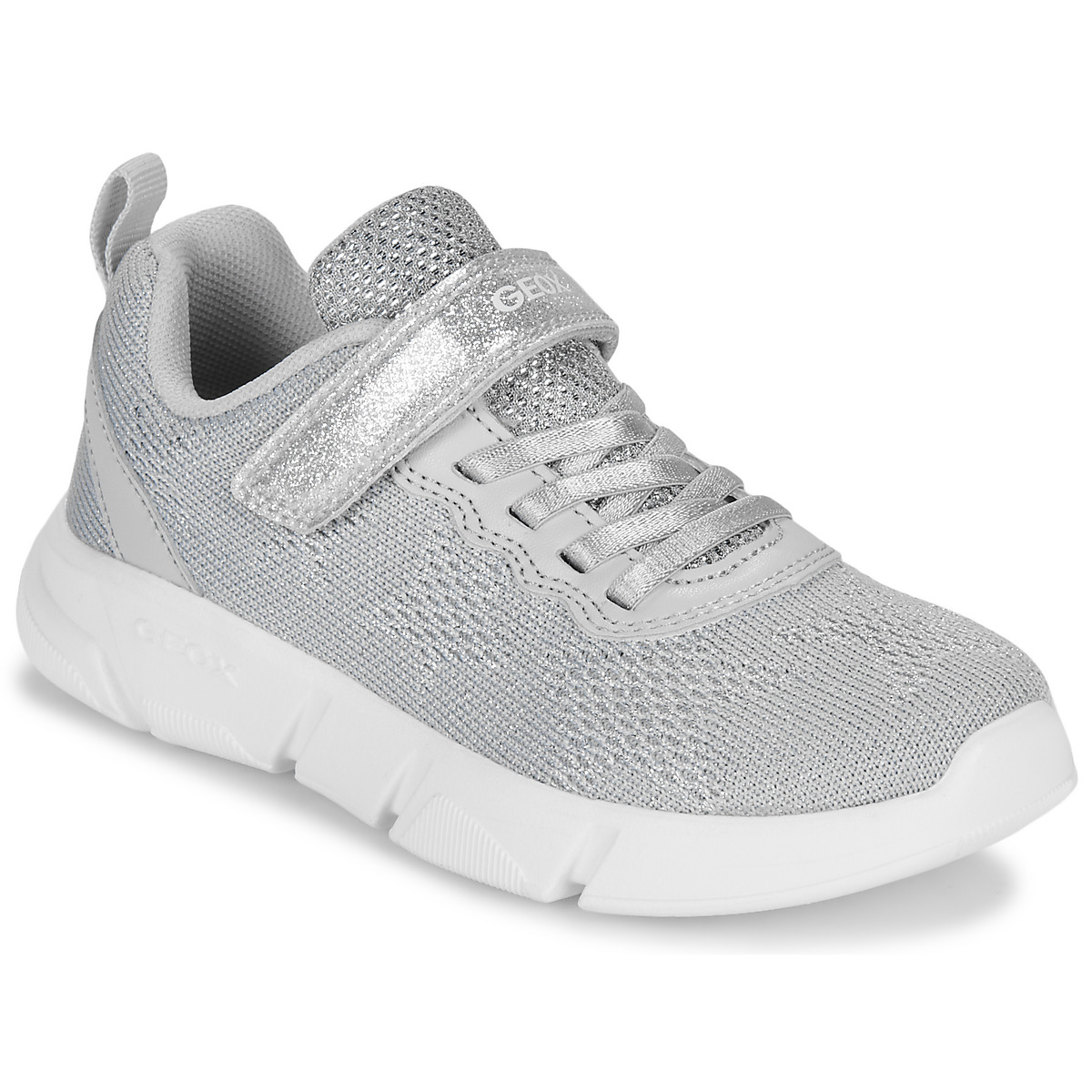 Sapatos Rapariga Sapatilhas Geox J ARIL GIRL Prata