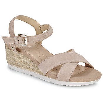 Sapatos Mulher Sandálias Geox D ISCHIA CORDA Bege